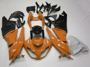 Cheap 2009-2012 Kawasaki ZX6R Motorcycle Fairings - Orange Glossy Black Matte Black Canada