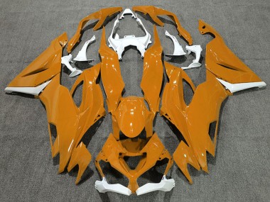 Cheap 2019-2022 Kawasaki ZX6R Motorcycle Fairings - White Orange Canada