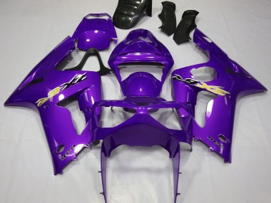 Cheap 2003-2004 Kawasaki ZX6R Motorcycle Fairings - Purple Canada
