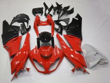 Cheap 2009-2012 Kawasaki ZX6R Motorcycle Fairings - Red Glossy Black Matte Black Canada