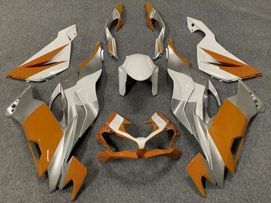 Cheap 2019-2022 Kawasaki ZX6R Motorcycle Fairings - White Silver Orange Canada