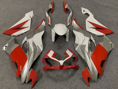 Cheap 2019-2022 Kawasaki ZX6R Motorcycle Fairings - White Silver Red Canada