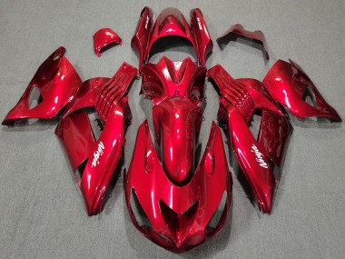 Cheap 2006-2011 Kawasaki ZX14R Motorcycle Fairings - Red White Ninja Canada
