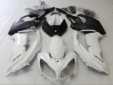 Cheap 2012-2014 Kawasaki Ninja ER6F Motorcycle Fairings - Glossy White Matte Black Canada
