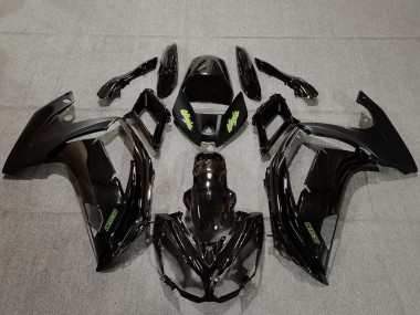 Cheap 2009-2011 Kawasaki Ninja 650R Motorcycle Fairings - Glossy Black Green Canada