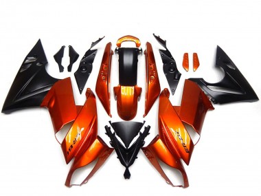 Cheap 2009-2011 Kawasaki Ninja 650R Motorcycle Fairings - Orange Black Canada