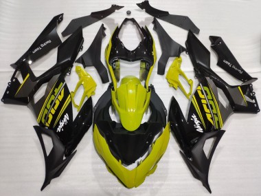 Cheap 2018-2024 Kawasaki Ninja 400 Motorcycle Fairings - Yellow Glossy Black Matte Black OEM Style Canada