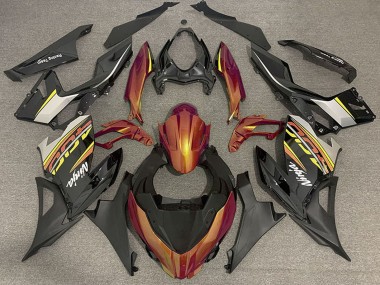 Cheap 2018-2024 Kawasaki Ninja 400 Motorcycle Fairings - Orange Glossy Black Matte Black OEM Style Canada