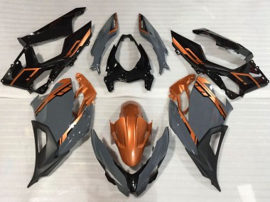 Cheap 2018-2024 Kawasaki Ninja 400 Motorcycle Fairings - Orange Nardo Grey Glossy Black Canada