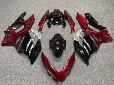 Cheap 2018-2024 Kawasaki Ninja 400 Motorcycle Fairings - Red Glossy Black Canada