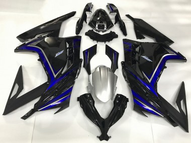 Cheap 2013-2024 Kawasaki Ninja 300 Motorcycle Fairings - Glossy Black Blue Canada