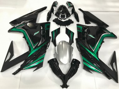 Cheap 2013-2024 Kawasaki Ninja 300 Motorcycle Fairings - Glossy Black Emerald Green Canada