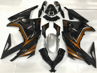 Cheap 2013-2024 Kawasaki Ninja 300 Motorcycle Fairings - Glossy Black Orange Canada