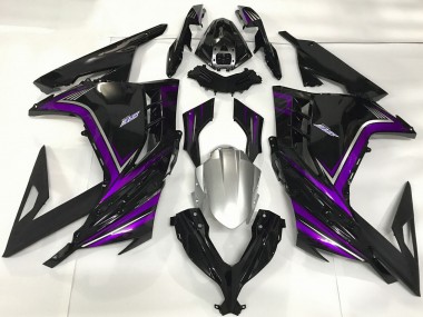 Cheap 2013-2024 Kawasaki Ninja 300 Motorcycle Fairings - Glossy Black Purple Canada