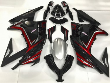 Cheap 2013-2024 Kawasaki Ninja 300 Motorcycle Fairings - Glossy Black Red Canada
