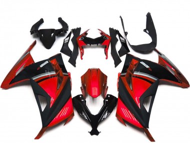 Cheap 2013-2024 Kawasaki Ninja 300 Motorcycle Fairings - Red Black Canada