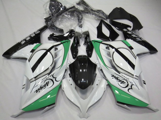 2013-2024 Kawasaki Ninja 300 Motorcycle Fairings - Glossy White Green Black Canada