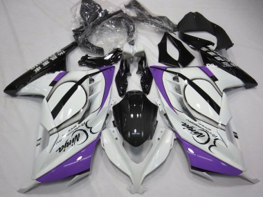 Cheap 2013-2024 Kawasaki Ninja 300 Motorcycle Fairings - Glossy White Purple Black Canada