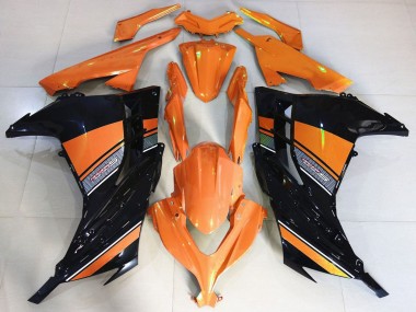Cheap 2013-2024 Kawasaki Ninja 300 Motorcycle Fairings - Orange Black Canada