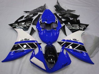 Cheap 2012-2014 Yamaha R1 Motorcycle Fairings - White Blue Glossy Black Canada