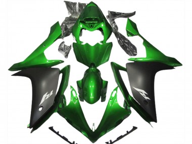 Cheap 2007-2008 Yamaha R1 Motorcycle Fairing - Green Matte Black Canada