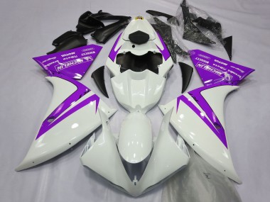 Cheap 2012-2014 Yamaha R1 Motorcycle Fairings - White Purple Canada