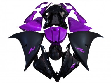 Cheap 2012-2014 Yamaha R1 Motorcycle Fairings - Glossy Black Matte Black Purple Canada