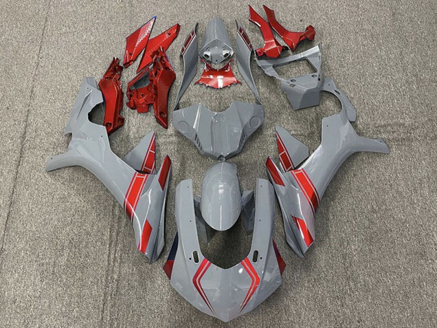 2015-2019 Yamaha R1 Motorcycle Fairings - Nardo Grey Red Canada