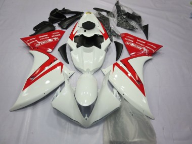 Cheap 2012-2014 Yamaha R1 Motorcycle Fairings - White Red Canada