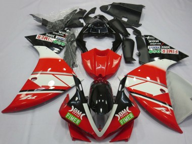 Cheap 2012-2014 Yamaha R1 Motorcycle Fairings - Red White Black Fimer Canada