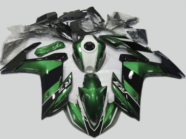Cheap 2015-2018 Yamaha R3 Motorcycle Fairing - Green White Glossy Black Canada