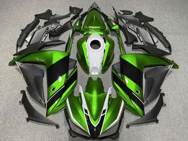 Cheap 2015-2018 Yamaha R3 Motorcycle Fairings - Green White Glossy Black Canada