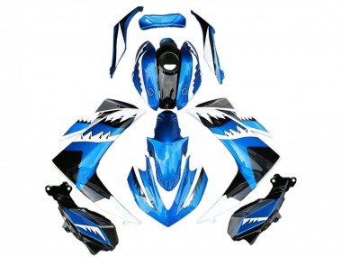 Cheap 2015-2018 Yamaha R3 Motorcycle Fairing - Blue White Black Shark Canada