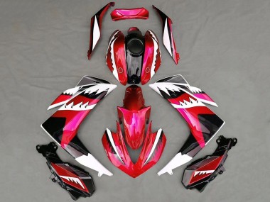 Cheap 2015-2018 Yamaha R3 Motorcycle Fairings - Red White Black Shark Canada