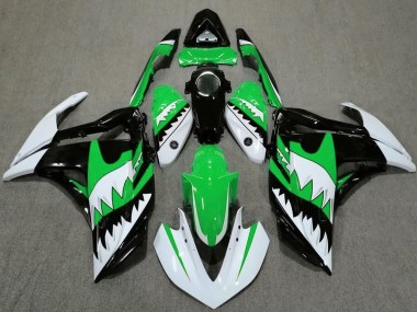 Cheap 2015-2018 Yamaha R3 Motorcycle Fairings - White Green Black Shark Canada