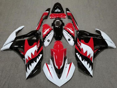 Cheap 2015-2018 Yamaha R3 Motorcycle Fairings - White Red Black Shark Canada