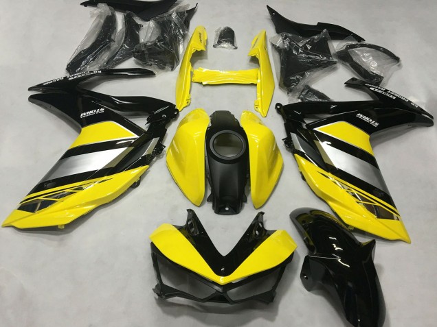 2015-2018 Yamaha R3 Motorcycle Fairings - Yellow Silver Glossy Black Canada