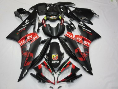 Cheap 2006-2007 Yamaha R6 Motorcycle Fairings - Matte Black Red Abarth Motul Michelin Canada