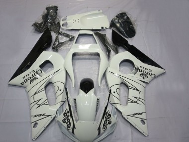 Cheap 1998-2002 Yamaha R6 Motorcycle Fairings - White Black Corona Motul Canada