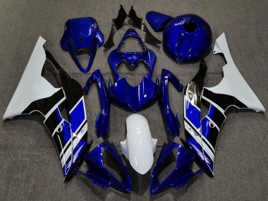 Cheap 2008-2016 Yamaha R6 Motorcycle Fairings - White Blue Glossy Black Canada
