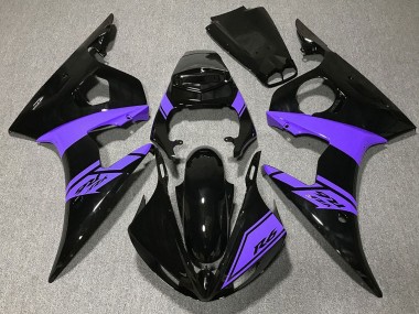 Cheap 2003-2004 Yamaha R6 Motorcycle Fairings - Glossy Black Purple Canada