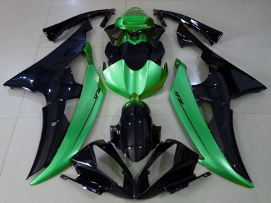Cheap 2008-2016 Yamaha R6 Motorcycle Fairings - Green Glossy Black Canada