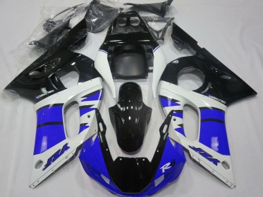Cheap 1998-2002 Yamaha R6 Motorcycle Fairings - White Blue Glossy Black Canada