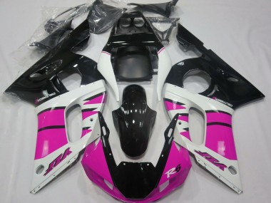 Cheap 1998-2002 Yamaha R6 Motorcycle Fairings - White Pink Glossy Black Canada