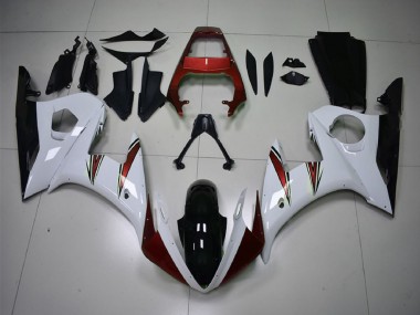 Cheap 2003-2004 Yamaha R6 Motorcycle Fairings - White Red Glossy Black Canada