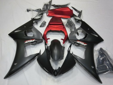 Cheap 2003-2004 Yamaha R6 Motorcycle Fairings - Red Matte Black Canada
