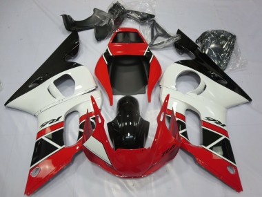 Cheap 1998-2002 Yamaha R6 Motorcycle Fairings - Red White Glossy Black OEM Style Canada