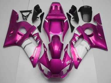 Cheap 1998-2002 Yamaha R6 Motorcycle Fairings - Pink White Canada