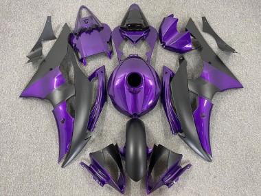 Cheap 2008-2016 Yamaha R6 Motorcycle Fairings - Purple Matte Black Canada