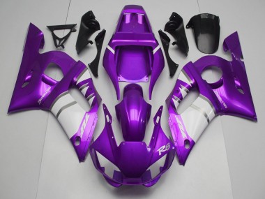 Cheap 1998-2002 Yamaha R6 Motorcycle Fairings - Purple White Canada